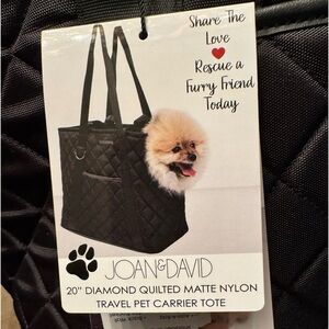 Pet Carrier- quilted bag